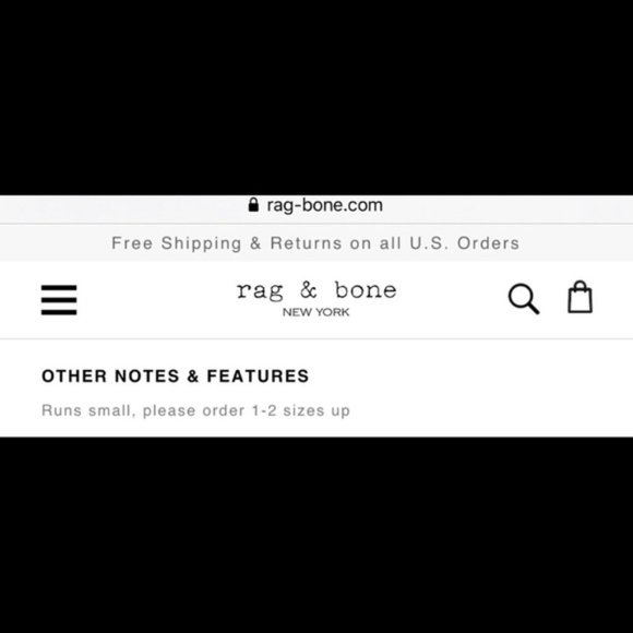 rag & bone Iver high rise bootcut cropped jeans in Black Blain Size 24 NWT - Picture 8 of 8